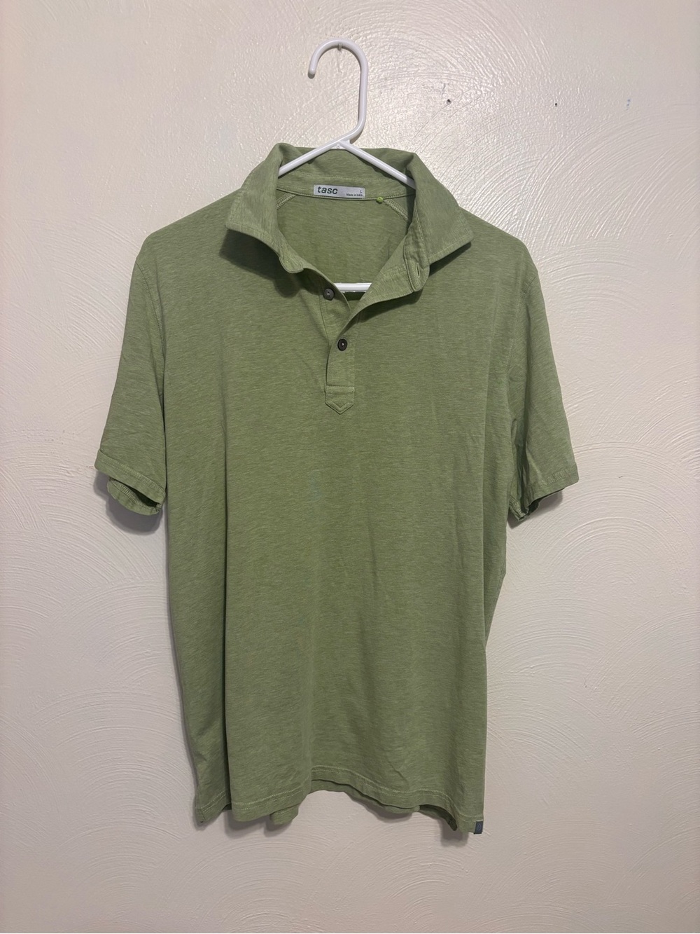 tasc Performance Green Bamboo Blend Polo Shirt Men’s Large